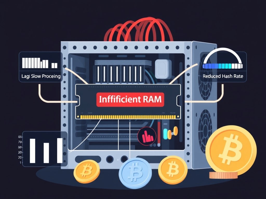 How does insufficient RAM affect mining